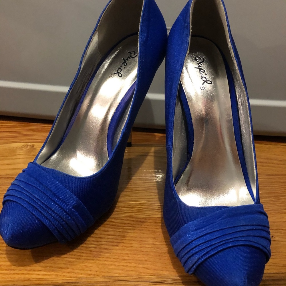 Qupid Royal Blue Pumps